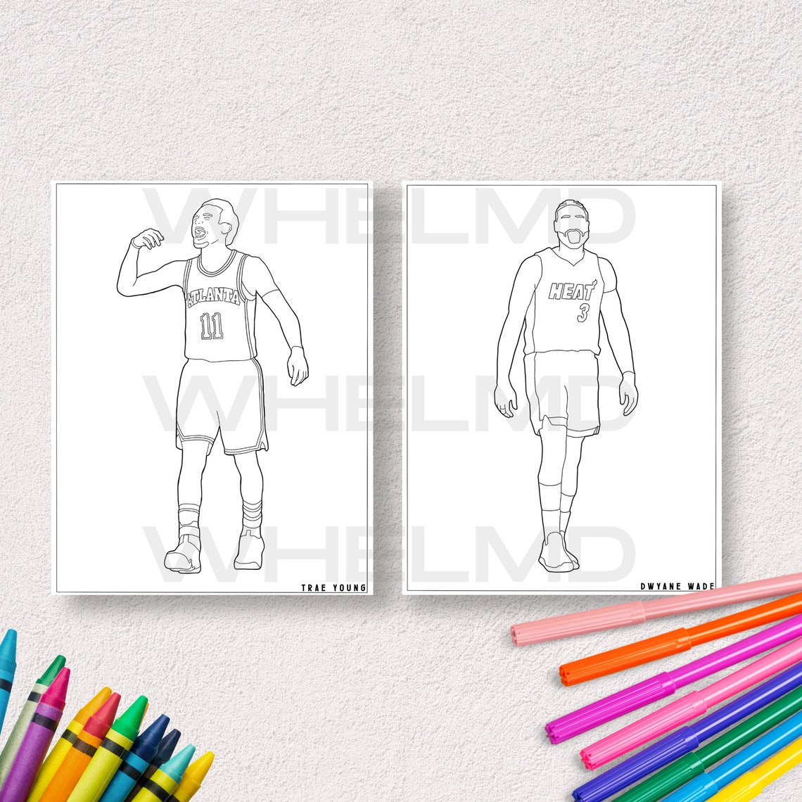 NBA Basketball Coloring Book Vol. 1 - 20 High Quality Printable Pages ...