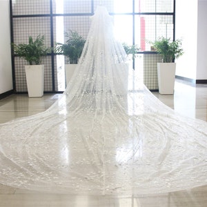 Fantastic Starry Sky Themed Wedding Veil Dreamful Stars Wedding Veil Shining Moon Veil  Sparkly Stars Veil Glittering Bridal Veil with Comb