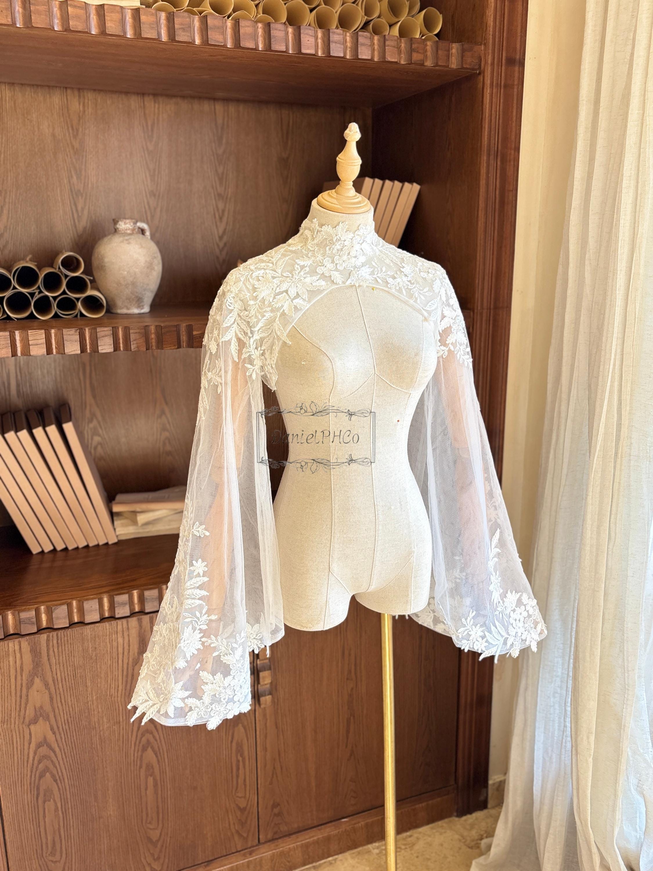 Wedding Dress Topper High Neck Long Sleeve - Etsy