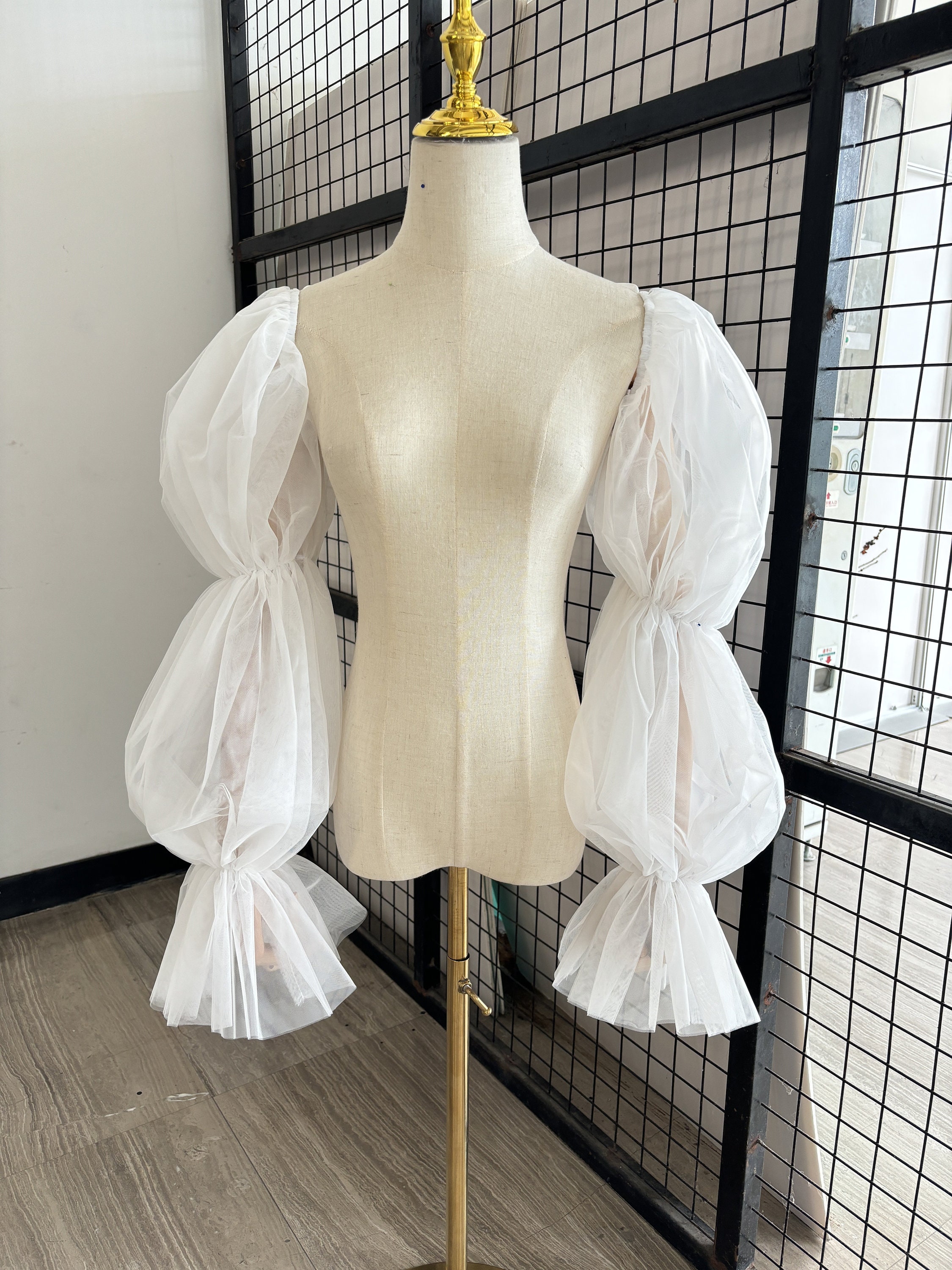 Elbow Sleeves Beaded Neoprene Tulle Wedding Flower Girl Dress, Bow main image 0