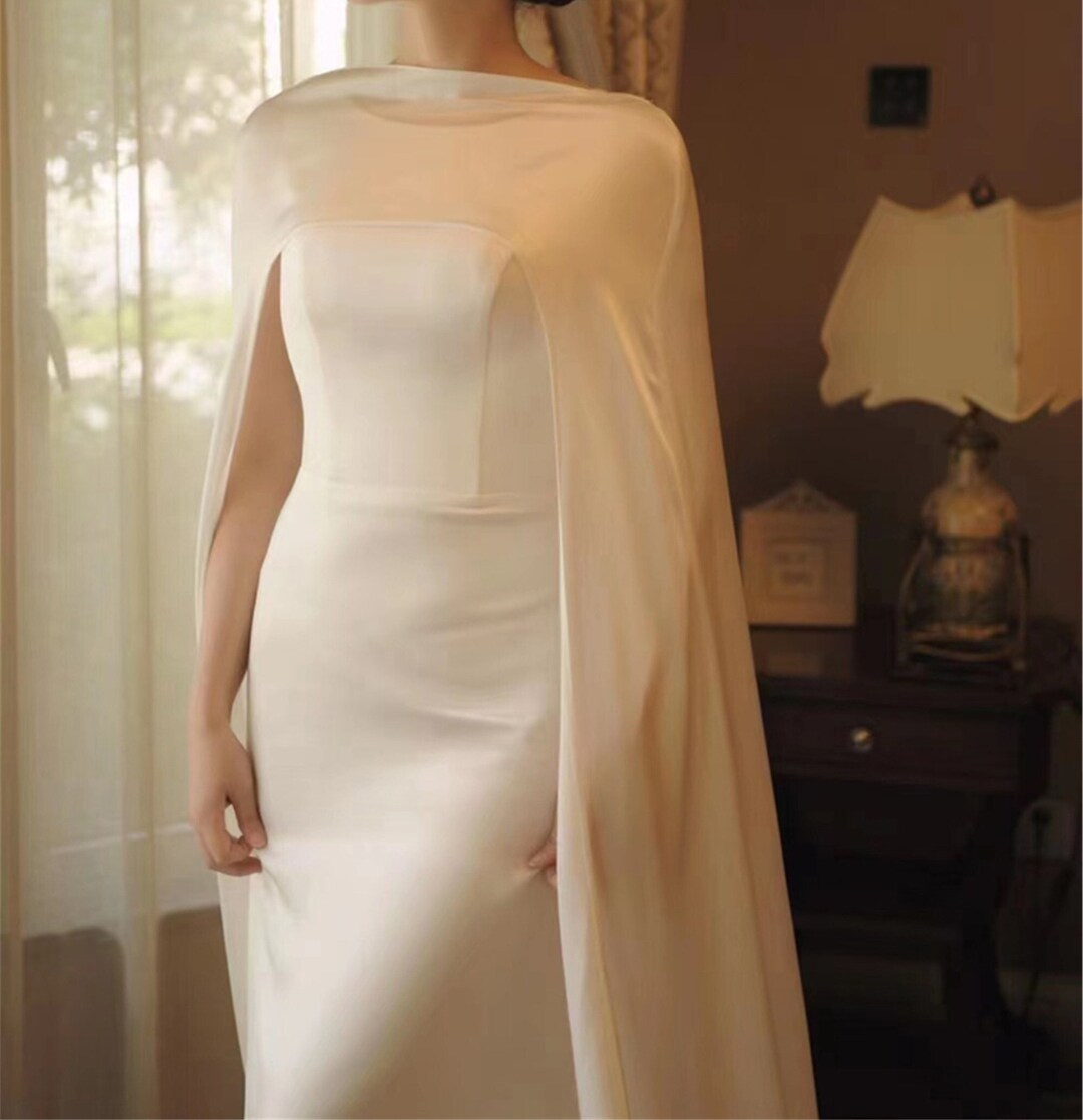 Bridal Shawl Bridal Cover up /beautiful Cape/bridal Separates Etsy UK