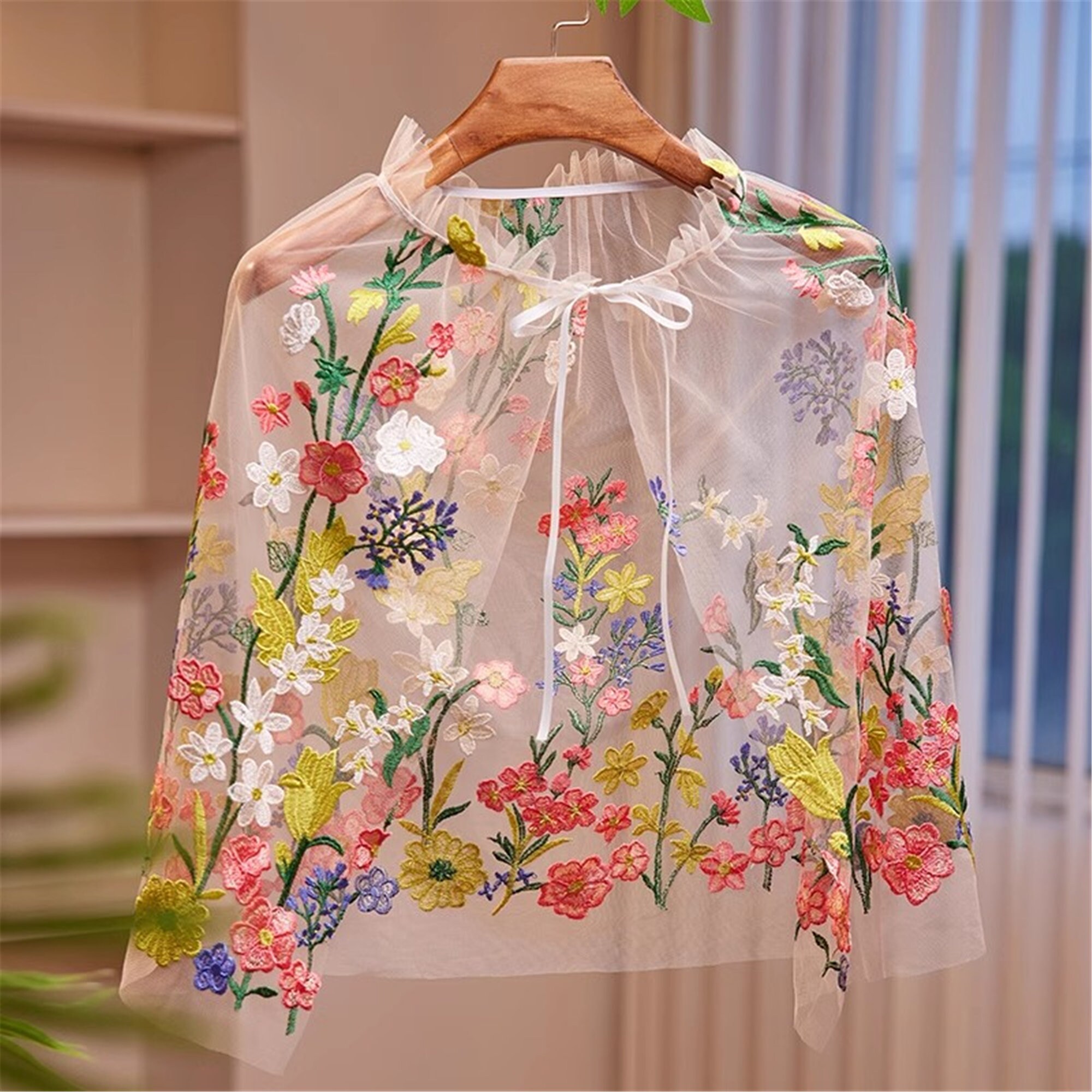 Floral capelet cheap