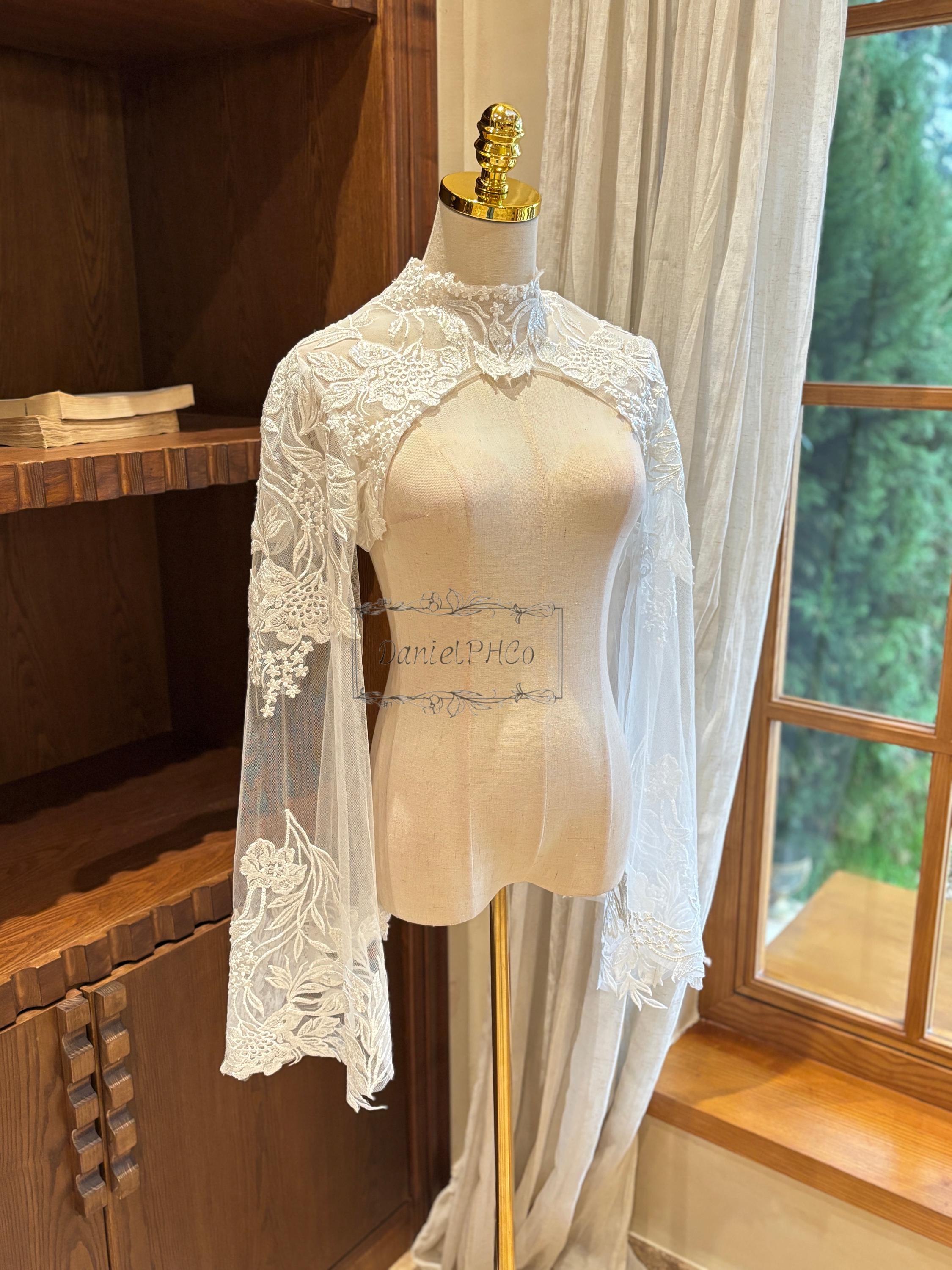 Bolero Dames,Dames Chiffon Glanzende Pailletten Design Bolero Bolero'S Schouderophalend Cropped Tops Lange Mouw Vest Open Voorkant Sheer Bolero'S Schouderjack Mantel Avondfeest Bedekken Voor Jurken