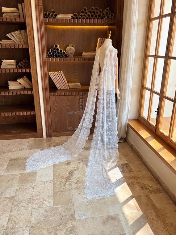 bridal shower dress with scarf Bridal trends, we introduce: the neck scarf There's something so whimsy, romantic, and dare I say.European about the neck scarf! Pairing a chiffon, train length delicate neck scarf as a wedding day