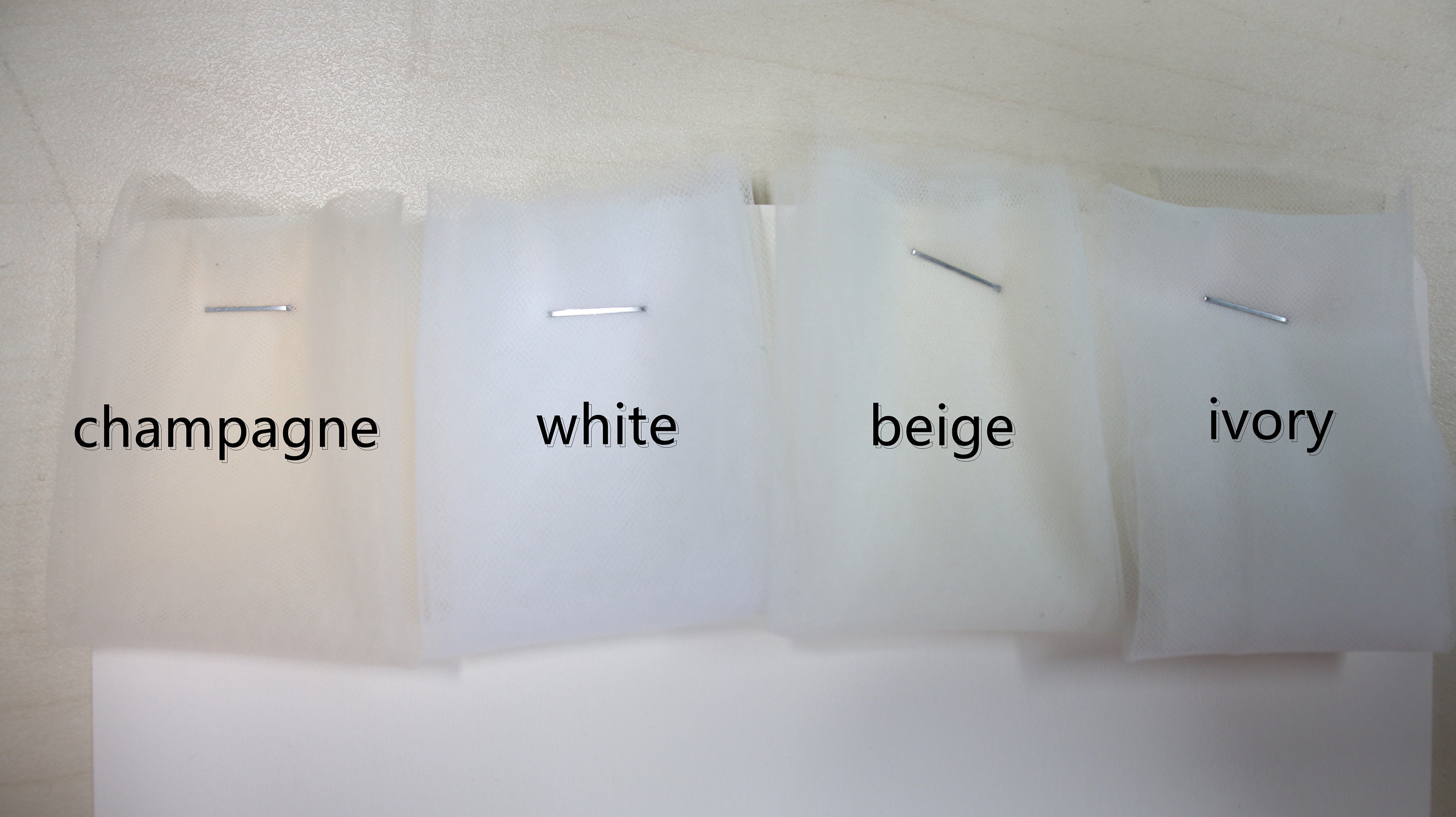2 Layer Soft Tulle Wedding Veil Cut Edge Long Bridal Blusher Veil in White ,Off White , Ivory , Champagne