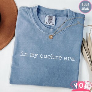 Comfort Colors® Euchre Shirt | Euchre T-Shirt | World&#39;s Best Euchre Partner Shirt | Unisex Tee | Card Player Shirt | Card Game Tee we 755a