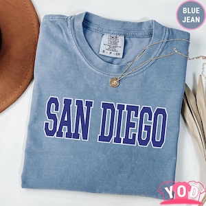 Comfort Colors® San Diego Shirt | California Beach City Tee | Coastal Vibes Retro Shirt | Chill Aesthetic Tee | San Diego Gift Tee | 748d