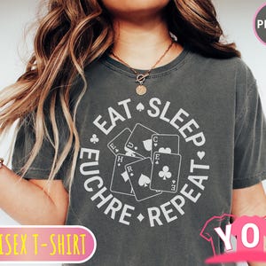 Comfort Colors® Euchre Shirt | Euchre T-Shirt | World&#39;s Best Euchre Partner Shirt | Unisex Tee | Card Player Shirt | Card Game Tee we 770a