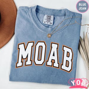 Comfort Colors  Moab Shirt | Desert Adventure Tee | Arches Park Shirt | Utah Road Trip Tee | Scenic Travel Shirt | Hiking Nature Tee 826f