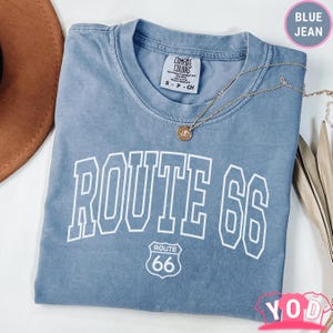 Comfort Colors® Route 66 Shirt | Route 66 Tee | Travel, Historic, Adventure, Memorabilia Tshirt Gift, Comfort Colors Unisex Tee tu 713a