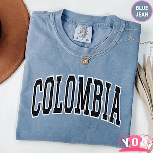 Comfort Colors® Colombia Shirt, Colombian Tshirt, Latina Tee, Latino Tshirt, Colombia Gift, Colombian Pride Shirt, Colombia Travel T th 715a