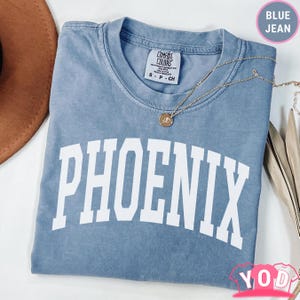Comfort Colors®  Phoenix Shirt | Arizona Desert Skyline Tee | Southwestern Vibes Shirt | Minimalist Travel Souvenir Tee 780a