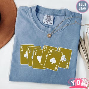 Comfort Colors® Euchre Shirt | Euchre T-Shirt | World&#39;s Best Euchre Partner Shirt | Unisex Tee | Card Player Shirt | Card Game Tee we 756f