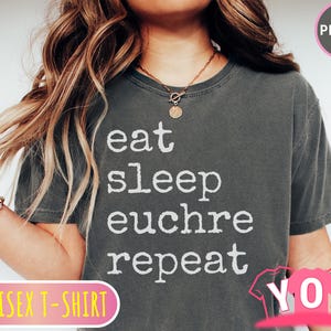 Comfort Colors® Euchre Shirt | Euchre T-Shirt | World&#39;s Best Euchre Partner Shirt | Unisex Tee | Card Player Shirt | Card Game Tee we 770b