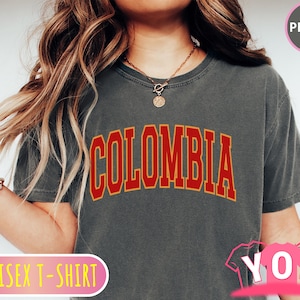 Comfort Colors® Colombia Shirt, Colombian Tshirt, Latina Tee, Latino Tshirt, Colombia Gift, Colombian Pride Shirt, Colombia Travel T th 715b