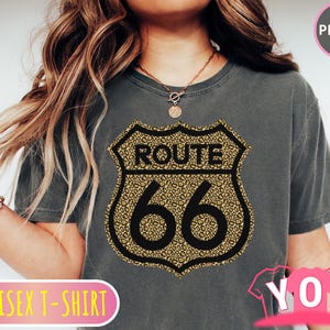 Comfort Colors® Route 66 Shirt | Route 66 Tee | Travel, Historic, Adventure, Memorabilia Tshirt Gift, Comfort Colors Unisex Tee su 718c