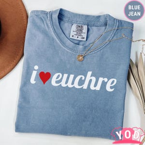 Comfort Colors® Euchre Shirt | Euchre T-Shirt | World&#39;s Best Euchre Partner Shirt | Unisex Tee | Card Player Shirt | Card Game Tee mo 702a