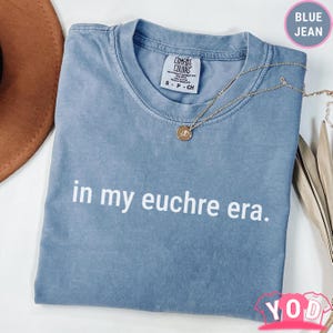 Comfort Colors® Euchre Shirt | Euchre T-Shirt | World&#39;s Best Euchre Partner Shirt | Unisex Tee | Card Player Shirt | Card Game Tee we 754a