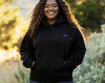 Haitian Flag Pullover Hoodie | Cozy Haiti Pride Sweatshirt | Soccer Game Day Gear