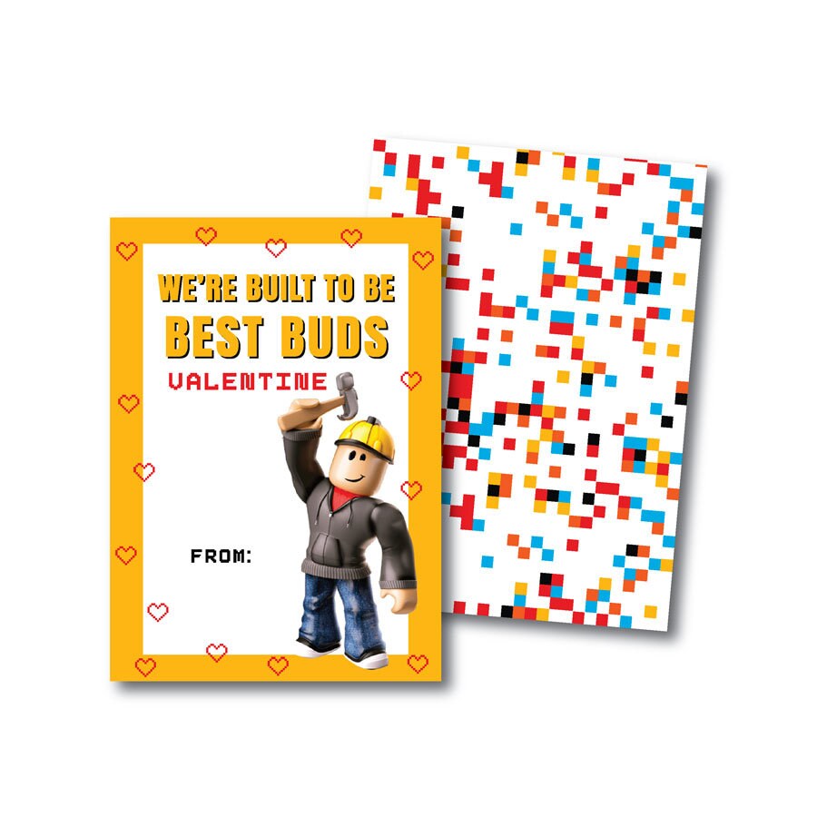 Roblox Valentines | DIY Valentines Instant Download | Roblox Printable PDF | Valentine's Day - Etsy