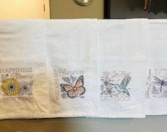 Garden of Inspiration Flour Sack Dishtowels by Groversgarden