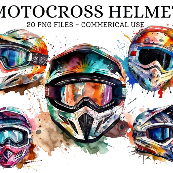 Motocross Helmet, 20 Transparent Pngs, Sublimation Bundle, Digital Paper Craft, Crafting Bundle, Motocross Clipart Download