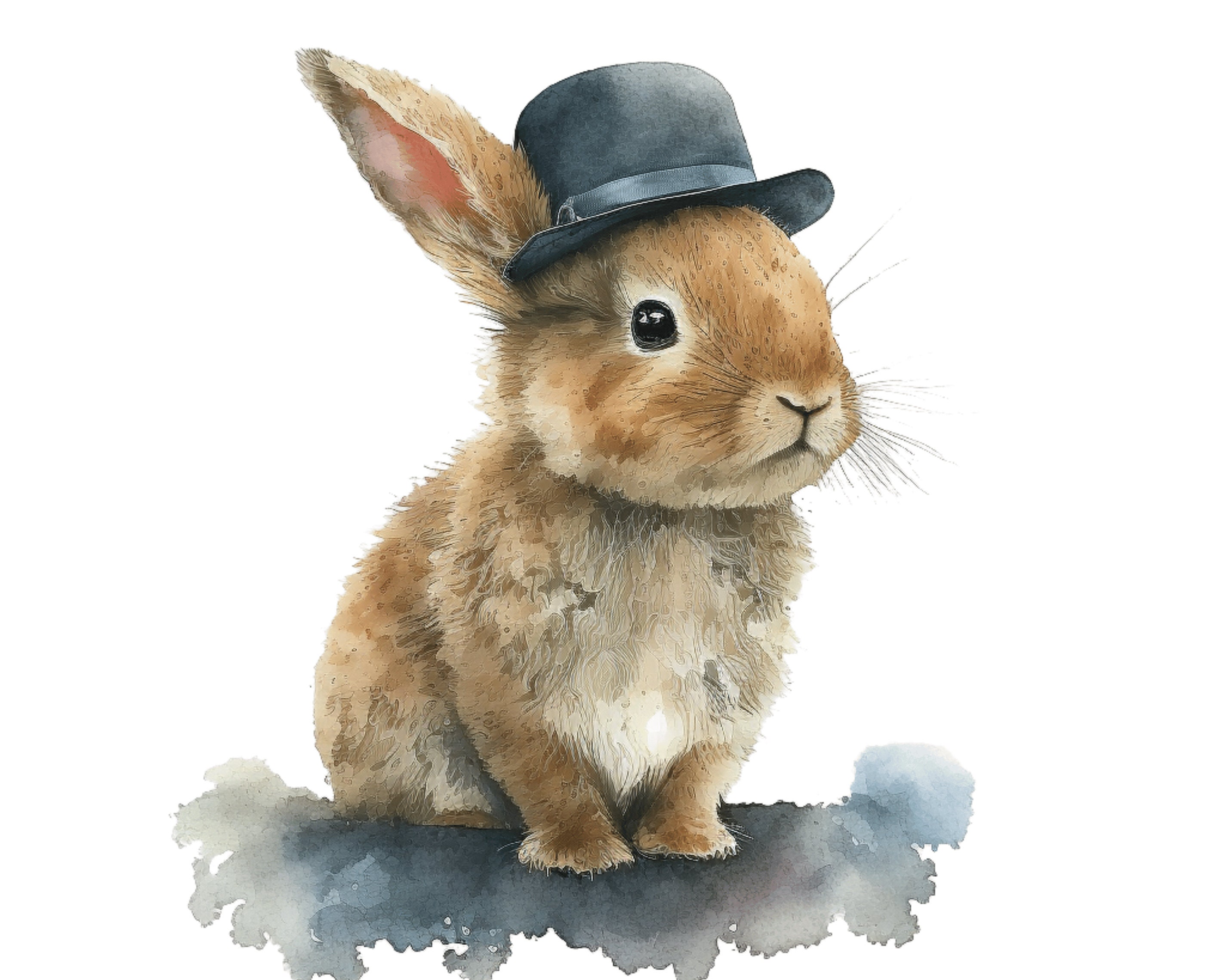 Cute Bunny Clipart 5 Jpgs Funny Rabbit Illustration Clipart - Etsy