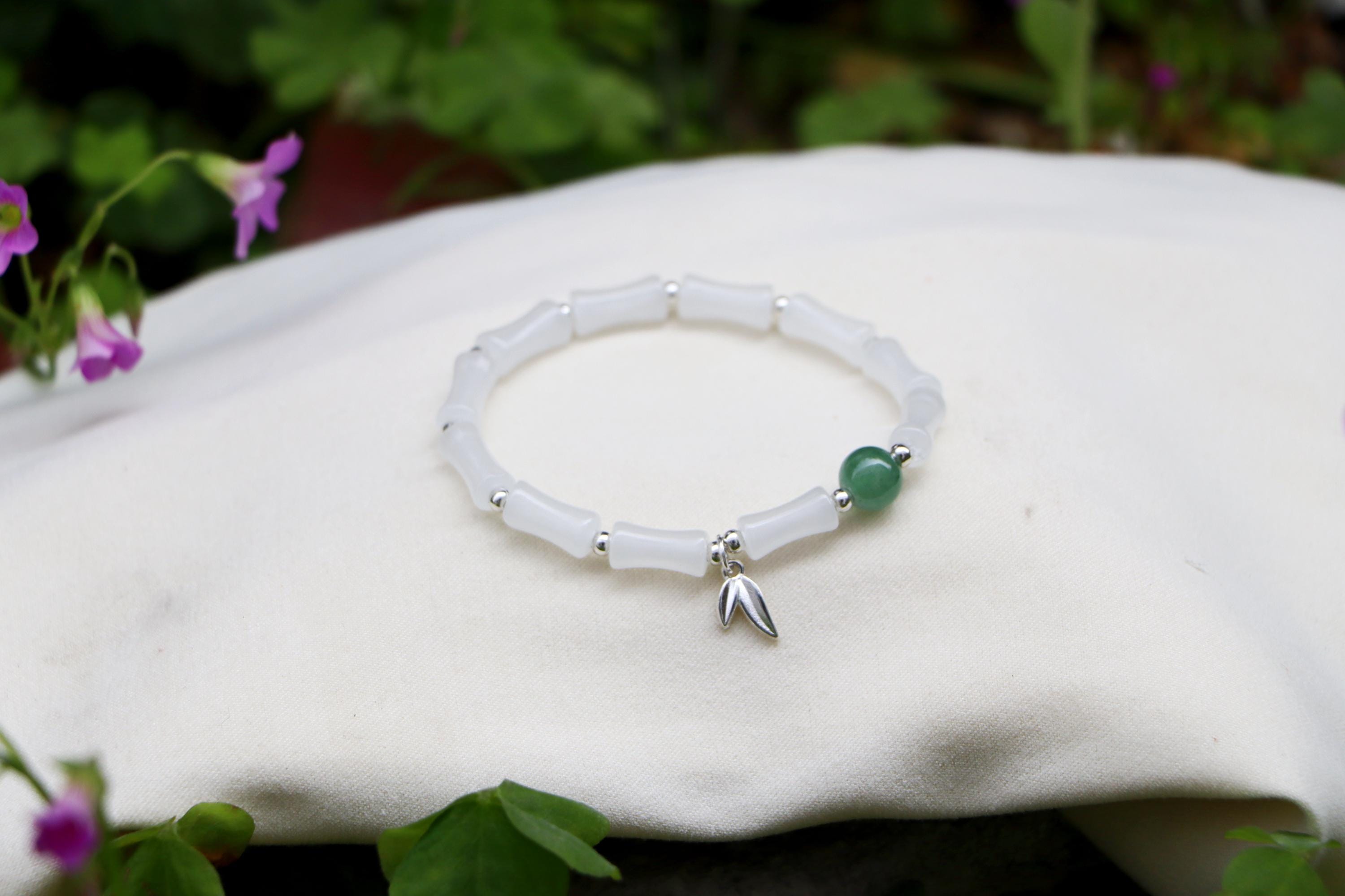 翡翠ビーズ ハンドメイド ブレスレット lucky365shop_10011717