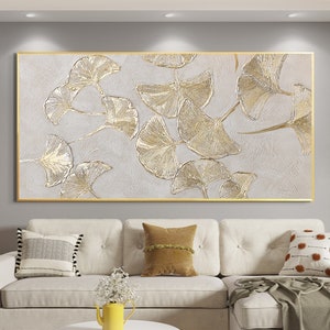 Ginkgo gold painting