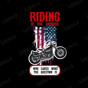 Motorcycle PNG, Riding Is The Answer, Motorcycle Gift, Motorcycle Lover, Motorcycle Love Gift