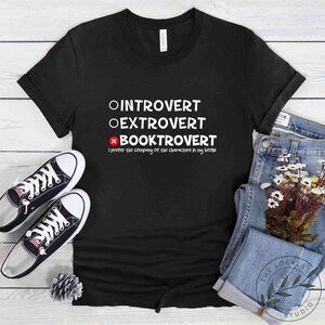 Book Shirt, Booktrovert, Book Lover Gift, Reading Book, Women Book Gifts, Bookish Gift, Gift For Book Reader, Bookworm Gift, BOK047LS01