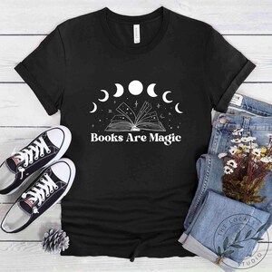 Book Shirt, Books Are Magic, Book Lover Gift, Reading Book, Women Book Gifts, Bookish Gift, Gift For Book Reader, Bookworm Gift, BOK068LS01