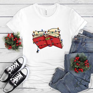 Book Shirt, Christmas Book, Book Lover Gift, Reading Book, Women Book Gifts, Bookish Gift, Gift For Book Reader, Bookworm Gift, BOK115LS01