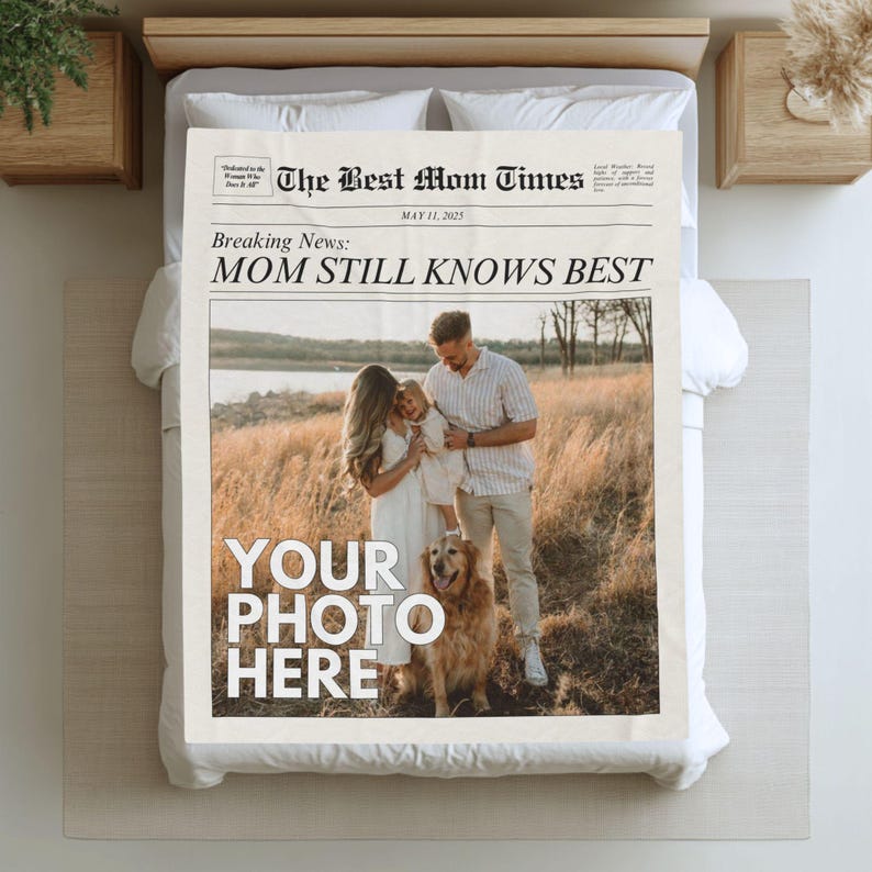 a photo of a couple and their dog on a pillow
