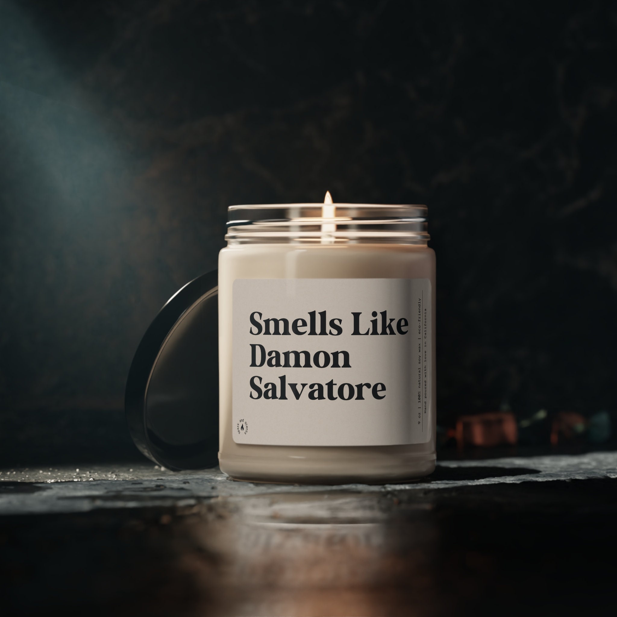 Damon Salvatore Candle Gift Smells Like Stefan Salvatore Brothers