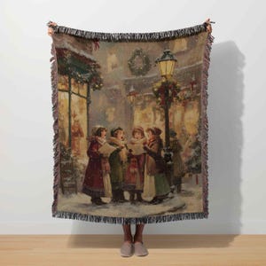 A Christmas Carol Blanket - Etsy