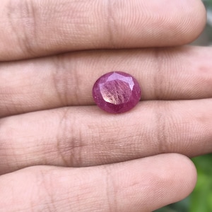 6,70 cts natuurlijke robijn gefacetteerde steen echte robijn sieraden edelsteenvoorraad.