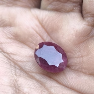 10.00 Cts Natural Ruby Faceted Cut Stone Genuine Ruby Jewelry Gem Supply.