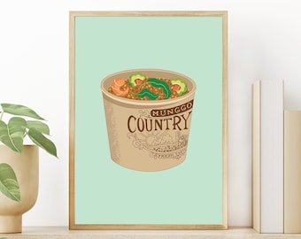 Munggo Philippino Essen Kunstdruck: Tupperware Illustration (Digitaler Download)