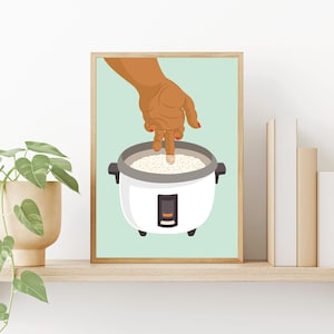 Art Print 8&quot;x10&quot; Rice Knuckle | Physical Print | Illustration | Filipino Art | Fil-Am | Pinay | Pinoy