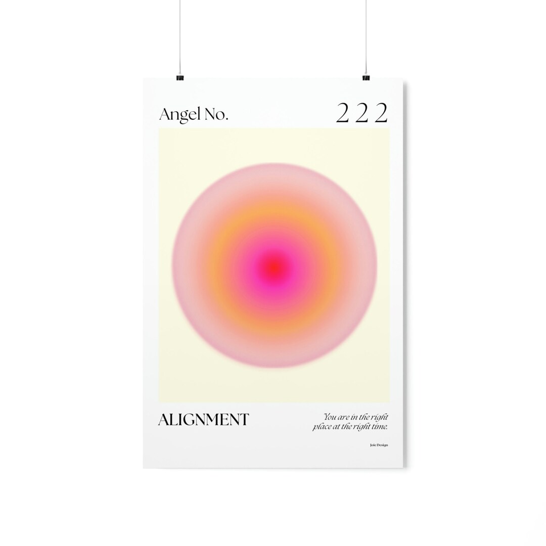 Angel Number 222 Art Print Poster - Various Sizes - Etsy