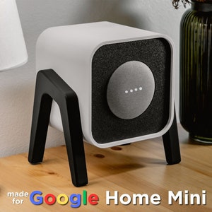 Google Home Mini Upgrade Kit - Retro Speaker Housing - Modern Design with Swappable Face Plates