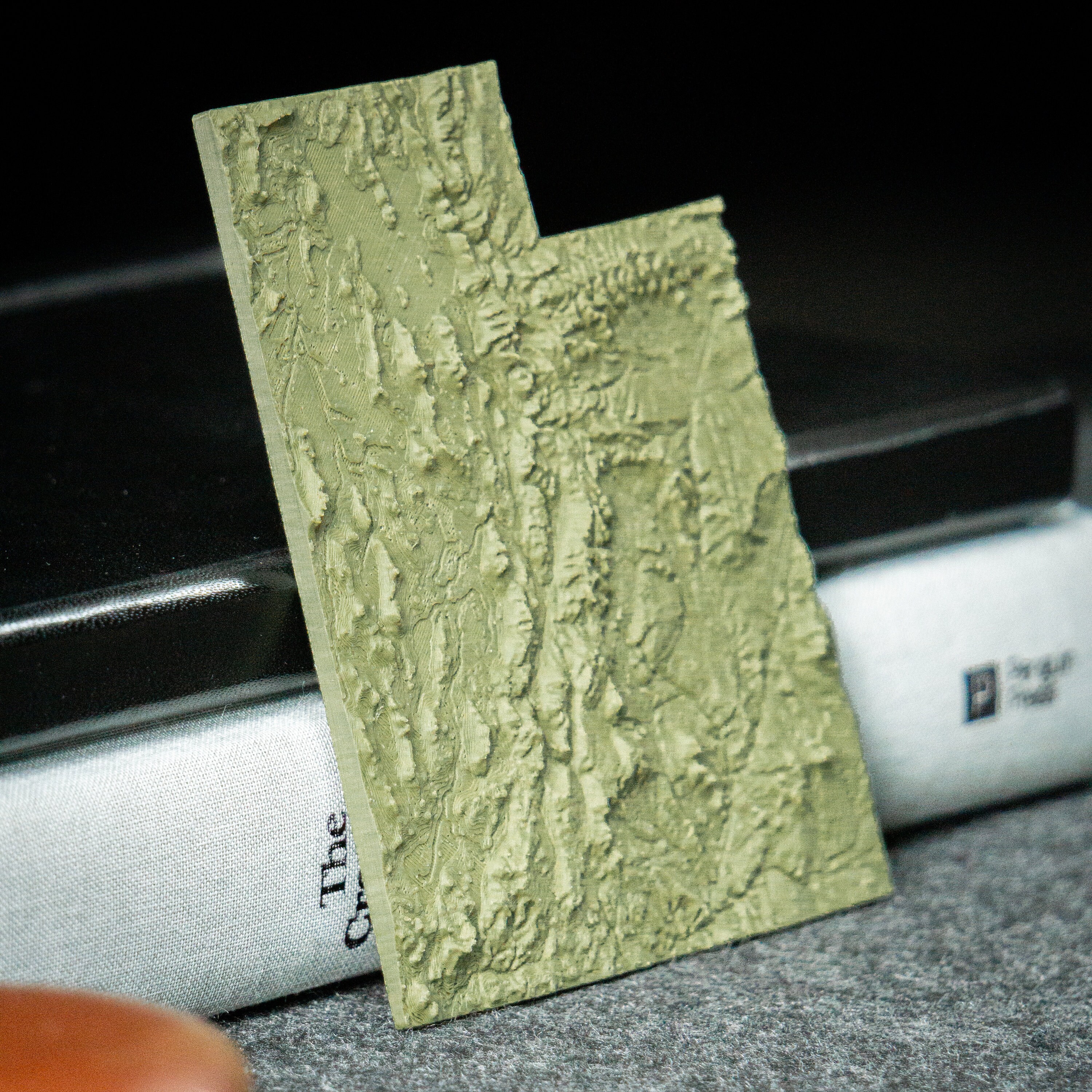 Mini Topographic Utah State Topographic Map - Mini Pocket Size Edition - With Rivers and ...