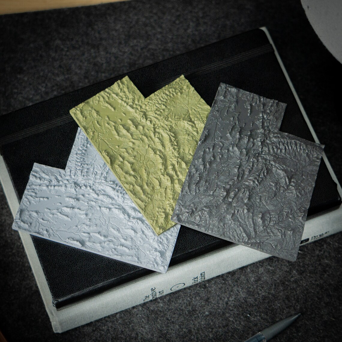 Mini Topographic Utah State Topographic Map - Mini Pocket Size Edition - With Rivers and ...