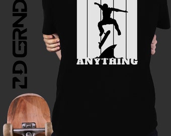 Skateboared Shirt, Skateboarding Vintage T-Shirt, Skate Boarding Sport Fans Gift, Skateboarder Tricks Lover, Skateboarders Perf