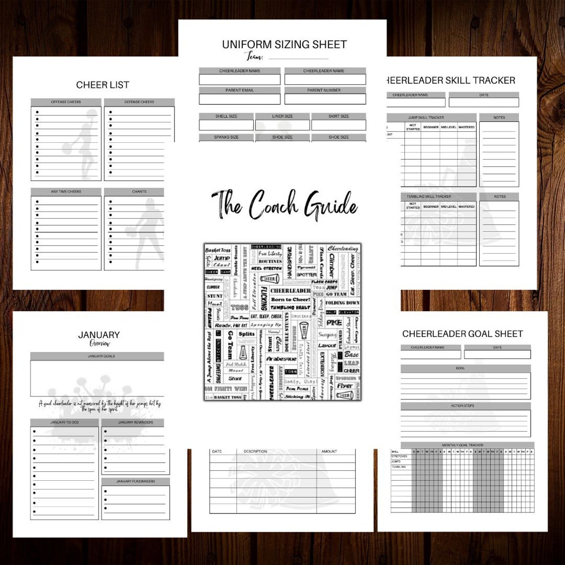 Digital Cheer Coach Guide Etsy