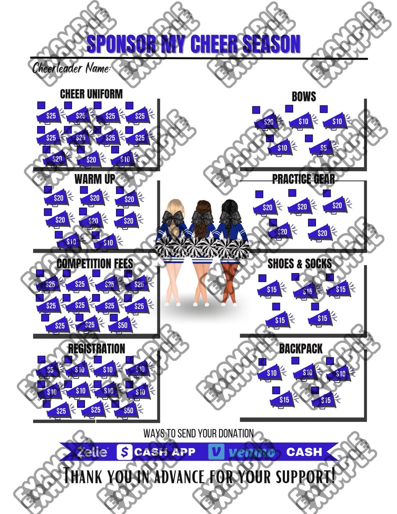 Sponsor My Cheer Season Digital Fundraiser Sheet Etsy Sponsor My Cheer Season Digital Fundraiser Sheet Etsy
