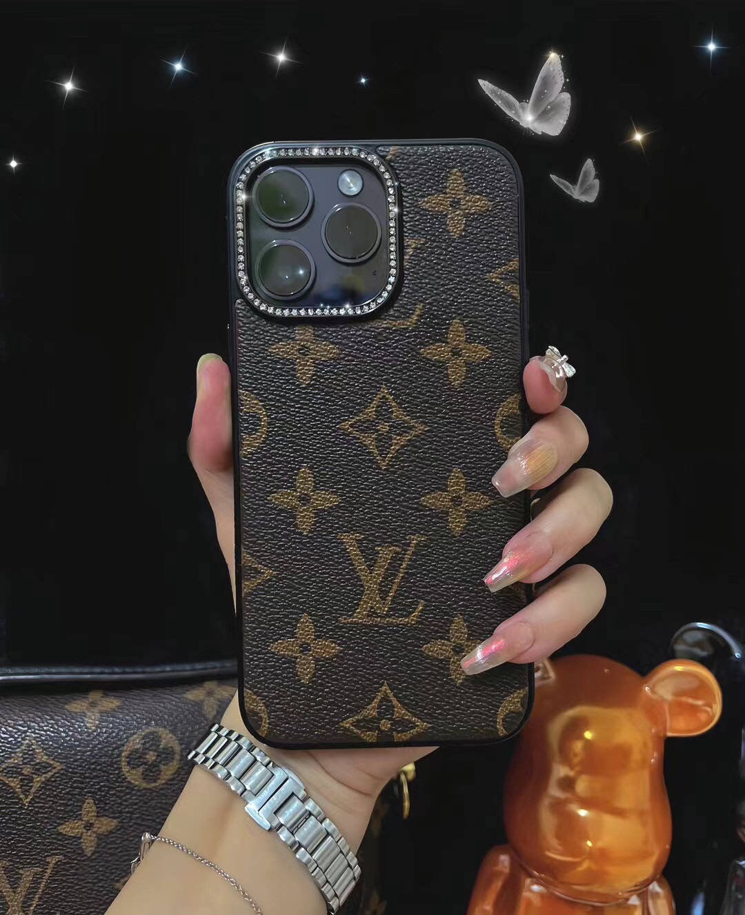 LV Printed Leather Case Cover For Iphone 12 – Casecart India