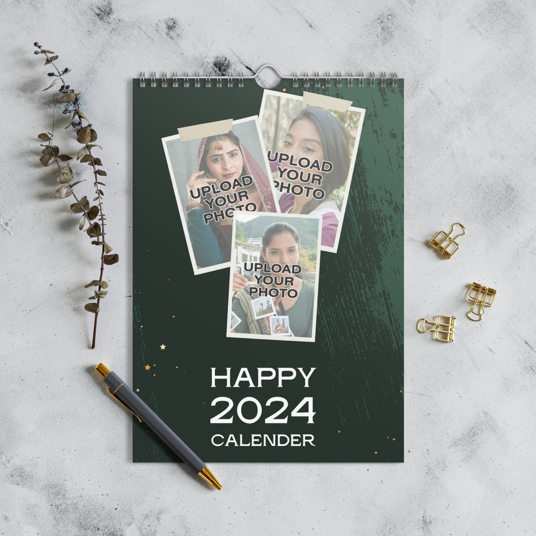 Custom Photo Calendar, 2024 Photo Calendar, Personalized Calendar With