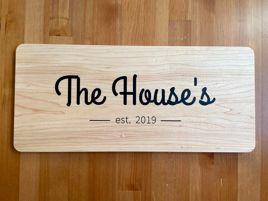 Family Name Sign, Custom Wooden Sign, Engraved Wooden Sign, Custom Sign ...